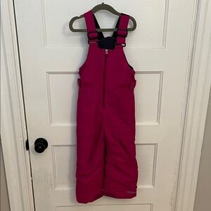 Columbia Toddler Fuchsia Snow Bib 4T
